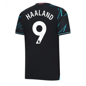 Manchester City Erling Haaland #9 Koszulka Trzecich 2023-24 Krótki Rękaw